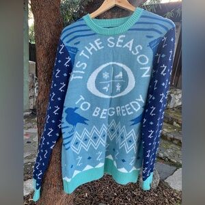 Netflix Ozark Ugly Sweater Tis The Season To Be Greedy Size L Christmas Sweater